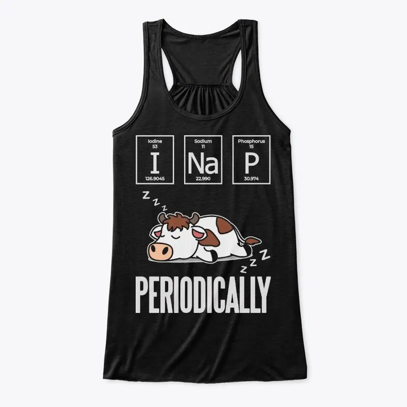 Funny Science Cow Gift, Nap Periodically