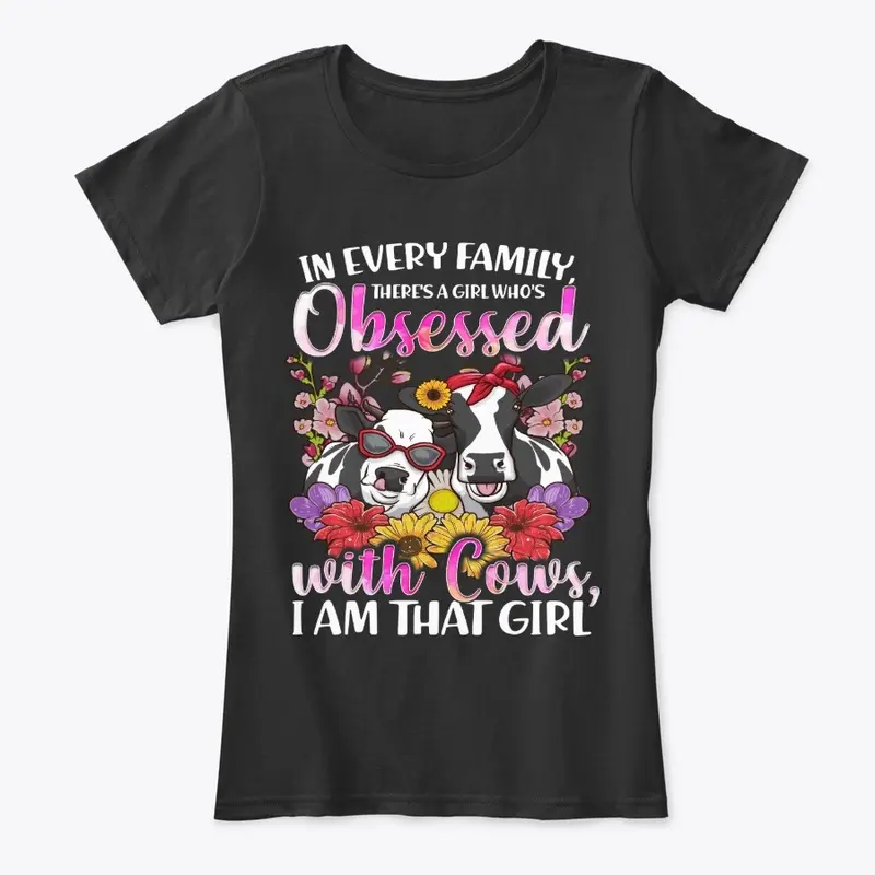 Funny Cow Lover Gift, Obsessed With Cows