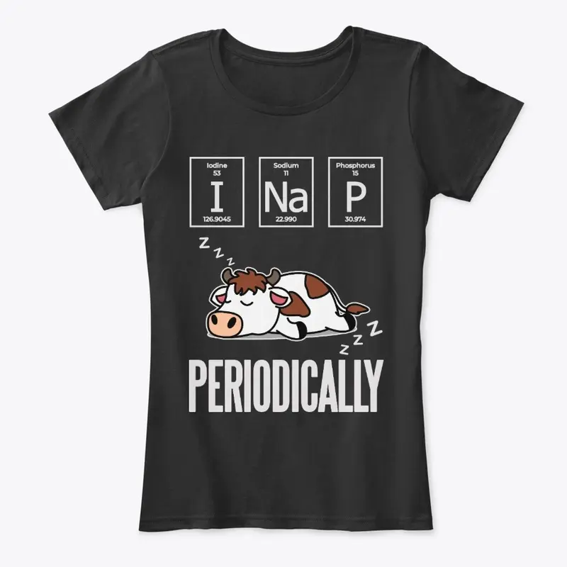 Funny Science Cow Gift, Nap Periodically