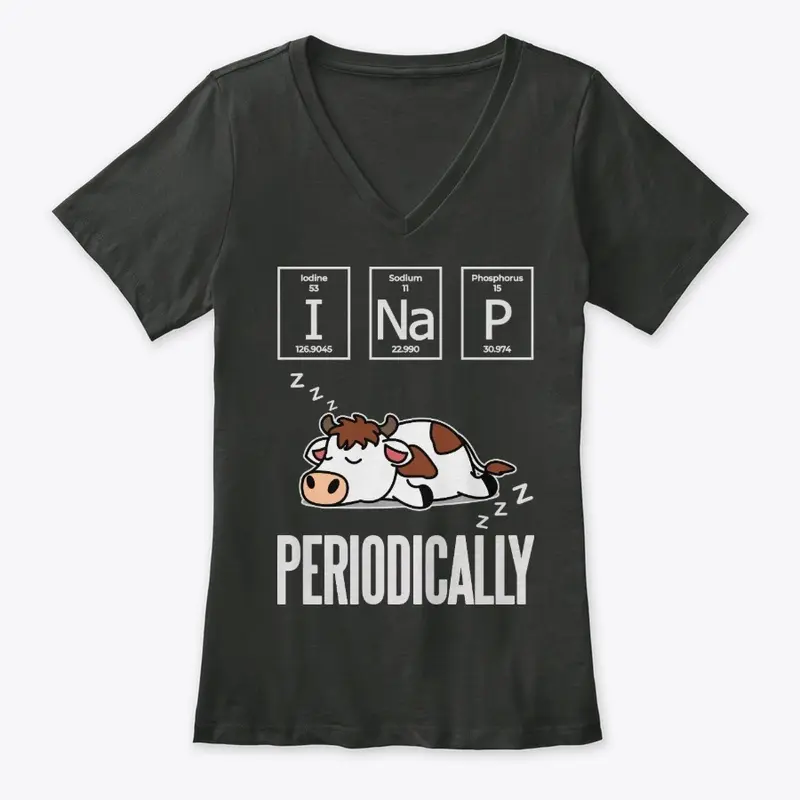 Funny Science Cow Gift, Nap Periodically