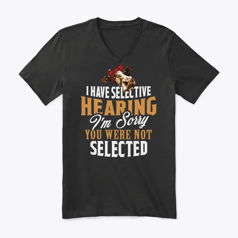 Funny Cow Lover Gift - Selective Hearing