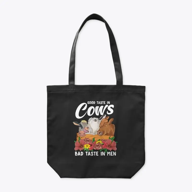 Funny Cow Lover Gift - Bad Taste In Men