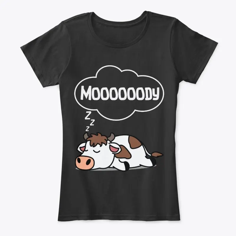 Punny Cow Lover Gift - Lazy Sleeping