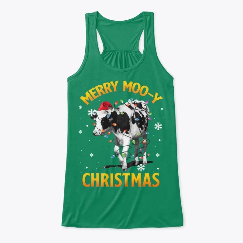 Cow Lover Gift - Merry Moo-y Christmas